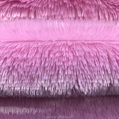 160cm Largura Impresso Poliéster Pelo Longo Tecido de Pele PV Plush para Produtos de Fabricação de brinquedos