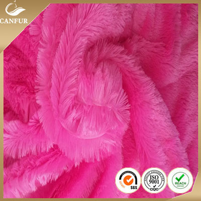160cm Largura Impresso Poliéster Pelo Longo Tecido de Pele PV Plush para Produtos de Fabricação de brinquedos