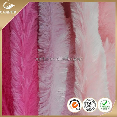 160cm Largura Impresso Poliéster Pelo Longo Tecido de Pele PV Plush para Produtos de Fabricação de brinquedos