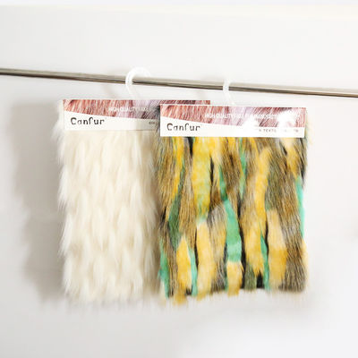 160cm 30-55mm JACQUARD Tecido de pele falsa para vestuário 500metros Plush Impresso 100% acrílico