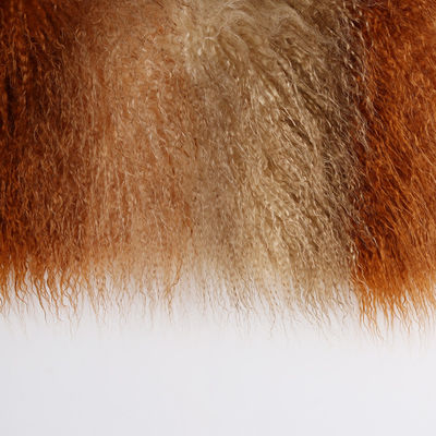 Tecido de pele falsa de madeira de madeira curvilínea para casaco e almofadas de inverno em qualquer cor PANTONE