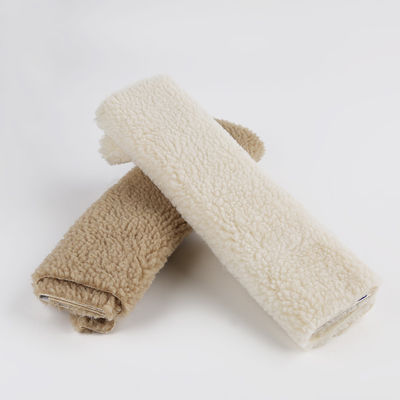 Tricot Tricoteado 100% Poliéster BROG Sherpa Falso Felo de Cordeiro Tecido para Forro de Vestuário