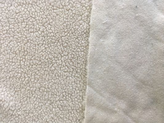 100D simples 100% de poliéster casacos Sherpa tecido revestimento de tecido com resistência à contração