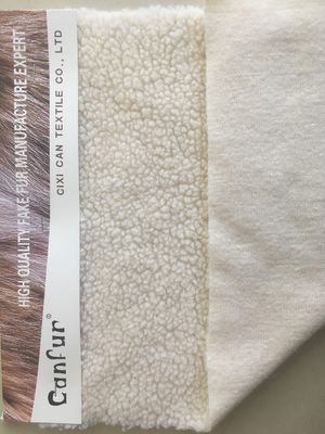 100D simples 100% de poliéster casacos Sherpa tecido revestimento de tecido com resistência à contração