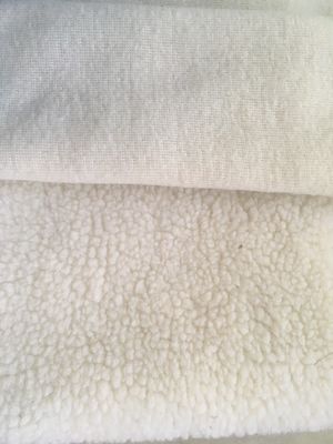 100D simples 100% de poliéster casacos Sherpa tecido revestimento de tecido com resistência à contração