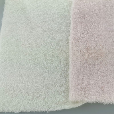 Mercado do Reino Unido 58/60" Largura Tecido de Pelúcia de Poliéster Branco com Densidade 96F