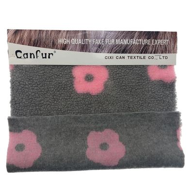 Tecido de Jacquard Sherpa de tricô personalizado para os requisitos do cliente