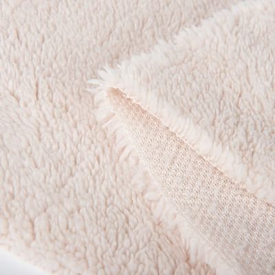 Tecido de revestimento de poliéster Sherpa para casaco de inverno revestimento de casaco 300-500 g/m Largura 58/60