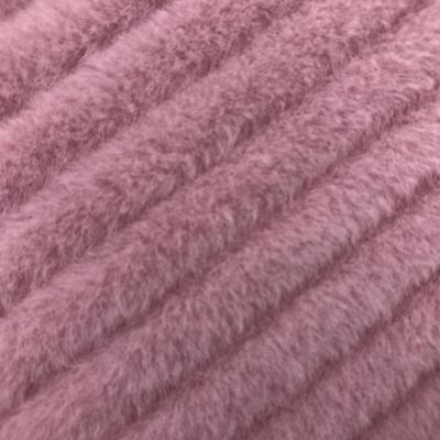 Design Plush Back Material 100% Poliéster Tintura pele de coelho para vestuário