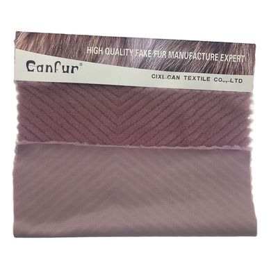 Design Plush Back Material 100% Poliéster Tintura pele de coelho para vestuário