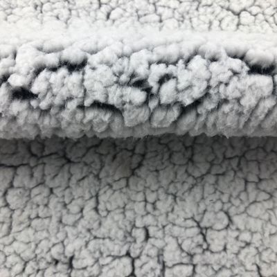 Tecido de veludo Shu impresso puro e durável para vestuário de inverno 100% poliéster