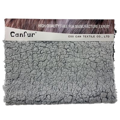 Tecido de veludo Shu impresso puro e durável para vestuário de inverno 100% poliéster
