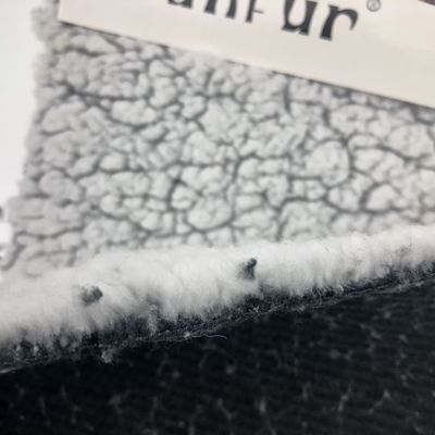 Tecido de veludo Shu impresso puro e durável para vestuário de inverno 100% poliéster