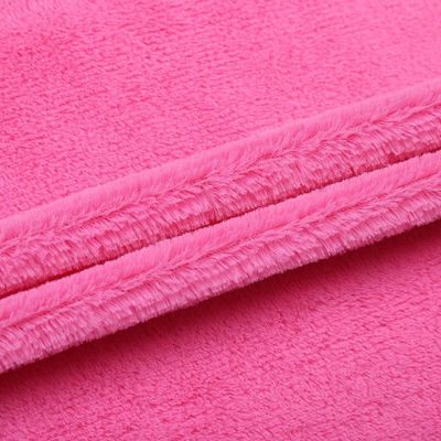 Tecido Plush PV simples de malha de peso médio 260GSM para fabrico de revestimento de brinquedos e vestuário