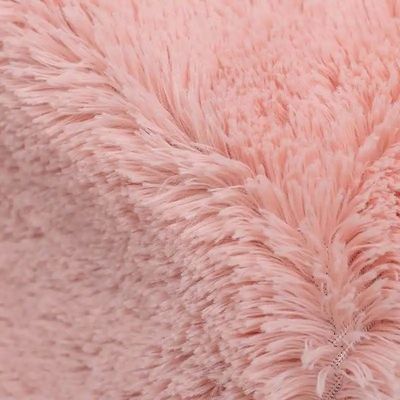 Tecido Plush PV simples de malha de peso médio 260GSM para fabrico de revestimento de brinquedos e vestuário