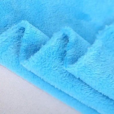 Roupa de banho de cor personalizada de lã de flanela de coral de lã de tecido para cobertores de cama e pijamas