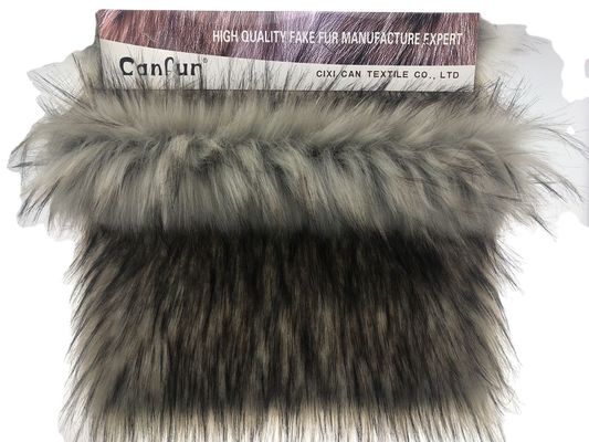 Tecidos impressos de pele de pelúcia falsa de pelúcia para vestuário de inverno 58/60" Largura 1300G/M 100% acrílico