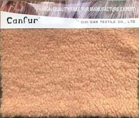 Repelente de manchas 100% Poliéster Partículas personalizadas Casaco de lã de cordeiro para tecidos femininos