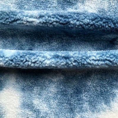Tecido de pele de carneiro de cores misturadas de 380gm suave e durável para vestuário