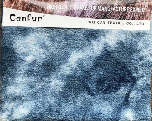 Tecido de pele de carneiro de cores misturadas de 380gm suave e durável para vestuário