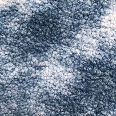Tecido de pele de carneiro de cores misturadas de 380gm suave e durável para vestuário