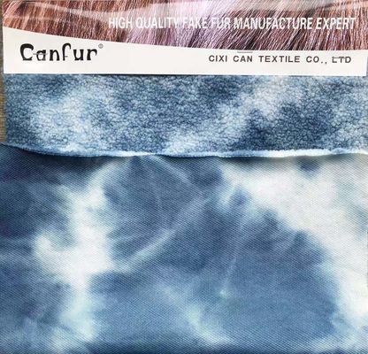 Tecido de pele de carneiro de cores misturadas de 380gm suave e durável para vestuário