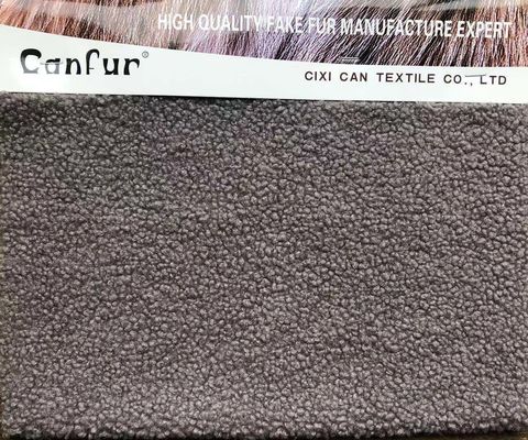 Tecido de lã de pelúcia 100% poliéster branco falso Sherpa real para acessórios de inverno