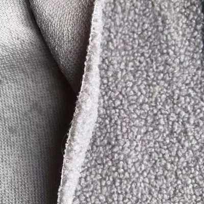 Tecido de lã de pelúcia 100% poliéster branco falso Sherpa real para acessórios de inverno