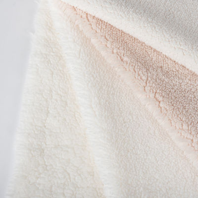 Padrão SOLIDOS suave e respirável 100% poliéster sherpa fleece Hoodie jaqueta tecido