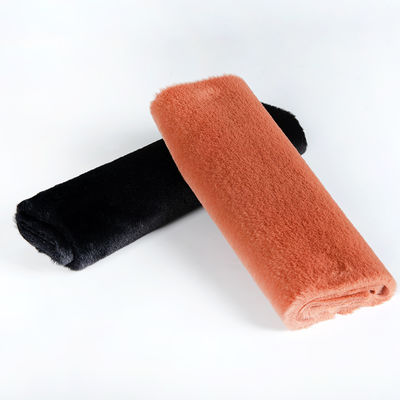 Descrição Tecido de pele de coelho falso Suécia Tecido de pelúcia ligado para roupas de qualquer cor