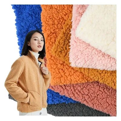 Tecido de revestimento Sherpa 100% reciclado de poliéster para vestuário