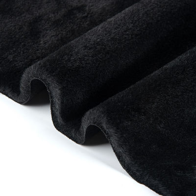 Descrição Tecido de pele de coelho falso Suécia Tecido de pelúcia ligado para roupas de qualquer cor