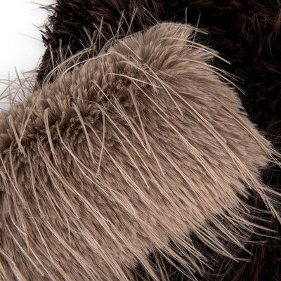 Densidade de contacto Densidade de cabelo comprido Pile pele falsa com 100% poliéster material de volta