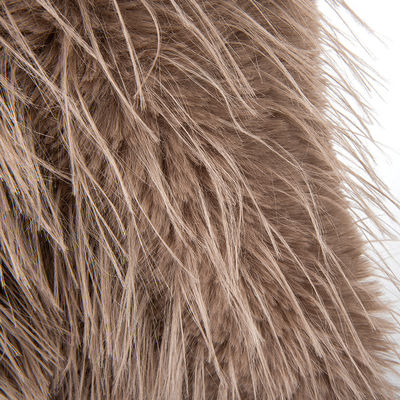 Densidade de contacto Densidade de cabelo comprido Pile pele falsa com 100% poliéster material de volta