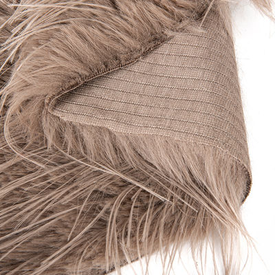 Densidade de contacto Densidade de cabelo comprido Pile pele falsa com 100% poliéster material de volta