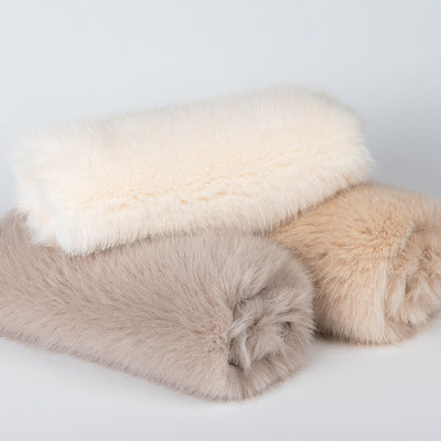 Pelúcia artificial de sherpa 100% poliéster de alto peso para produção de roupas de inverno