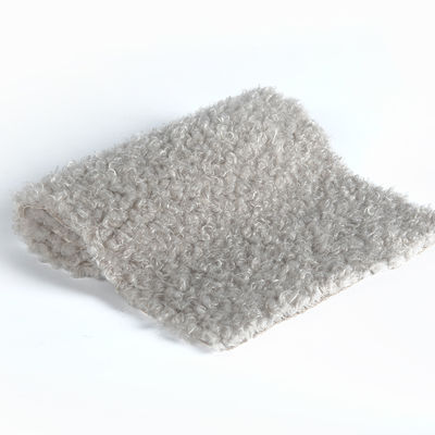 58/60" Largura 100% poliéster lã Teddy tecido para vestuário Flannelette círculos encaracolado