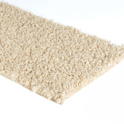 58/60" Largura 100% poliéster lã Teddy tecido para vestuário Flannelette círculos encaracolado