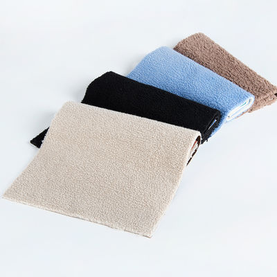 Contagem de fios personalizáveis 100% poliéster sherpa lã Teddy Bonded Suede Tecido de malha