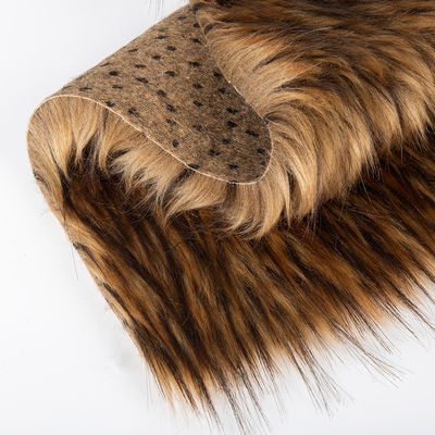 Tip Dye Murmasky Fluffy Long Pile Falsos Raccoon Pelúcia Tecido Para Vestuário Densidade