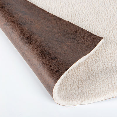 Contagem de fios personalizáveis 100% poliéster sherpa lã Teddy Bonded Suede Tecido de malha
