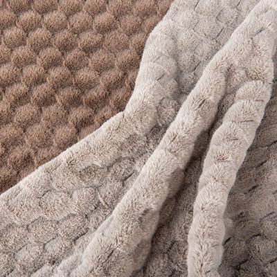 Pelo de coelho de Jacquard tricô para roupas e brinquedos de inverno 100%