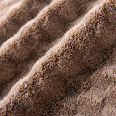Pelo de coelho de Jacquard tricô para roupas e brinquedos de inverno 100%