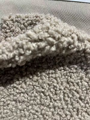 Tecido de lã de pelúcia 100% poliéster de cor sólida de tricô Teddy para vestuário