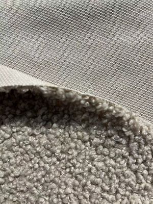 Tecido de lã de pelúcia 100% poliéster de cor sólida de tricô Teddy para vestuário