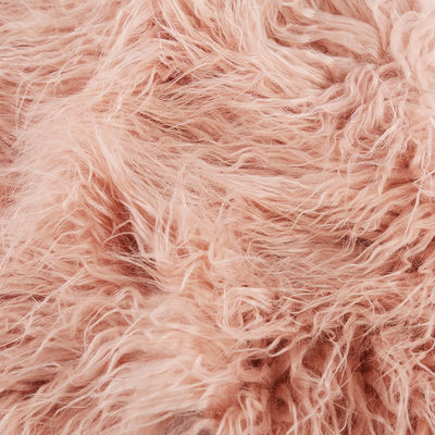 Customize Color Long Pile Tecido de pele mongol artificial em estilo simples da PANTONE