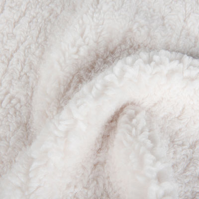 Casaco de Inverno de Tecido de Concha Suave com Design de Tricotagem e Teddy Sherpa de Pele Falsa