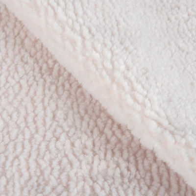 Casaco de Inverno de Tecido de Concha Suave com Design de Tricotagem e Teddy Sherpa de Pele Falsa