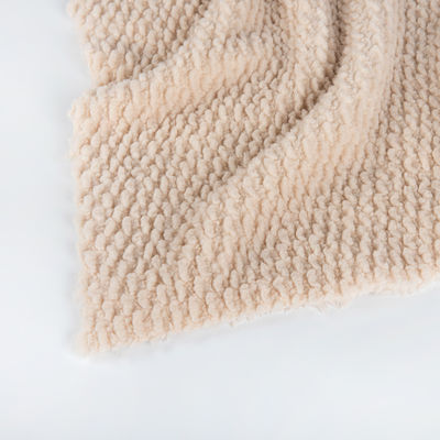 Tecido de lã de Sherpa de estilo simples com duas faces para roupas e cobertores 58/60" de largura