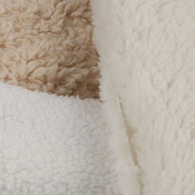 100% poliéster Micro Polar Sheepskin Sherpa Fleece Coat com material resistente a lágrimas